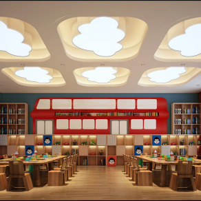 现代幼儿园 儿童培训机构 儿童教育 儿童娱乐空间-2